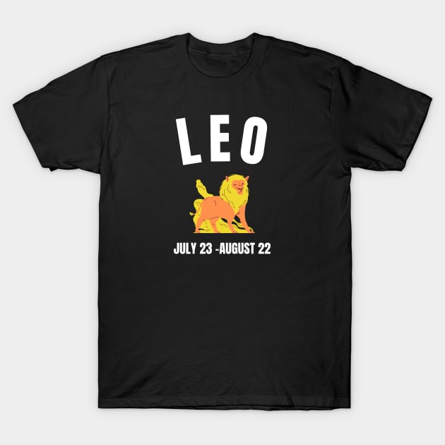 Leo star sign T-Shirt by InspiredCreative